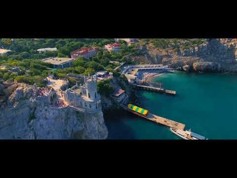 Полеты над Крымом Ласточкино гнездо Аквапарк Пляжи C квадрокоптера 4K UHD